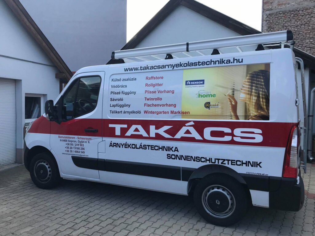 Takács Árnyékolástechnika autó
